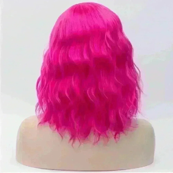 Pink 14" Wig for Halloween/Cosplay - Picture 2 of 4
